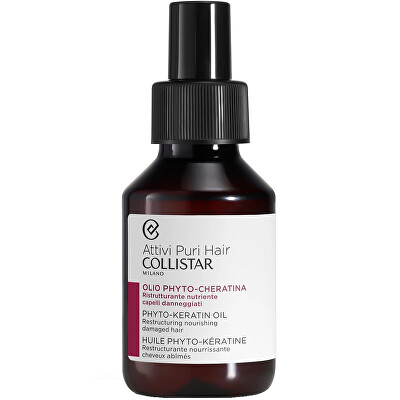 Collistar - Vyživující olej pro poškozené vlasy s Phyto-Keratinem (Restructuring Nourishing Hair Oil) 100 ml