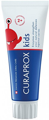 Curaprox - Dětská zubní pasta od 2 let s obsahem fluoridu Jahoda 60 ml
