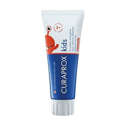 Curaprox - Zubní pasta pro děti bez fluoridu od 2 let Kids Jahoda 60 ml