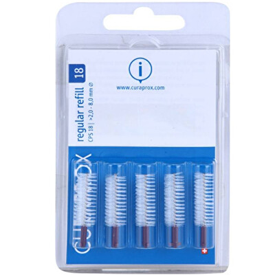 Curaprox - Náhradní mezizubní kartáčky Regular CPS 18 - 8,0 mm Fialové Refill 5 ks