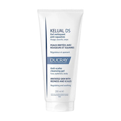 Ducray - Čisticí gel pro podrážděnou pokožku Kelual DS (Anti-Scales Cleansing Gel) 200 ml