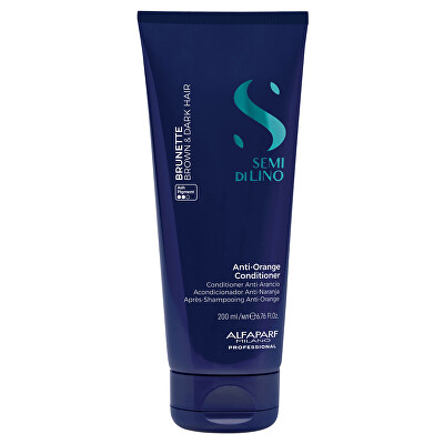 Alfaparf Milano - Kondicionér neutralizující oranžové tóny Semi Di Lino Brunette (Anti-Orange Conditioner)