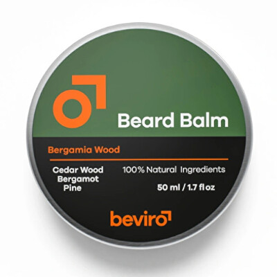 beviro - Balzám na vousy s vůní cedru, bergamotu a borovice (Beard Balm)
