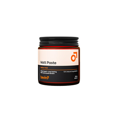 beviro - Matující pasta na vlasy - střední fixace (Matt Paste Medium Hold)