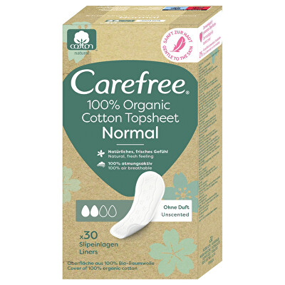 Carefree - Slipové vložky Organic Cotton Normal