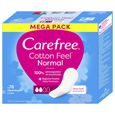 Carefree - Slipové vložky s výtažkem z bavlny Cotton Feel Normal