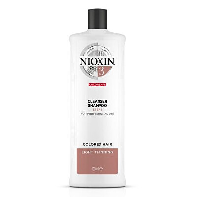 Nioxin - Čisticí šampon pro jemné barvené mírně řídnoucí vlasy System 3 (Shampoo Cleanser System 3)