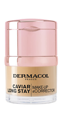 Dermacol - Dlouhotrvající make-up s výtažky z kaviáru a zdokonalovací korektor (Caviar Long Stay Make-Up & Corrector) 30 ml