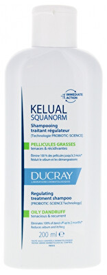 Ducray - Šampon pro péči o mastné lupy Kelual Squanorm (Regulating Treatment Shampoo)