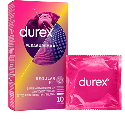 Durex - Kondomy Pleasuremax Regular Fit
