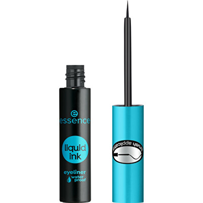 essence - Voděodolné tekuté oční linky Liquid Ink (Waterproof Eyeliner) 3 ml