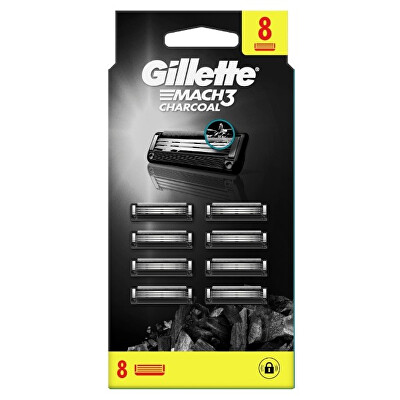 Gillette - Náhradní hlavice Mach3 Charcoal