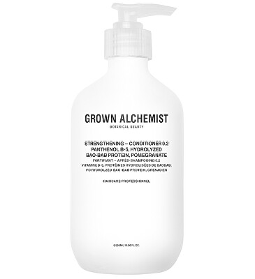 Grown Alchemist - 2. JAKOST -  Posilující kondicionér Panthenol B-5, Hydrolyzed Baobab Protein, Pomegranate (Strengthening Conditioner)