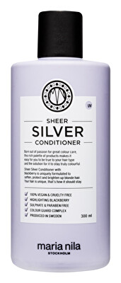 Maria Nila - Hydratační kondicionér neutralizující žluté tóny vlasů Sheer Silver (Conditioner)
