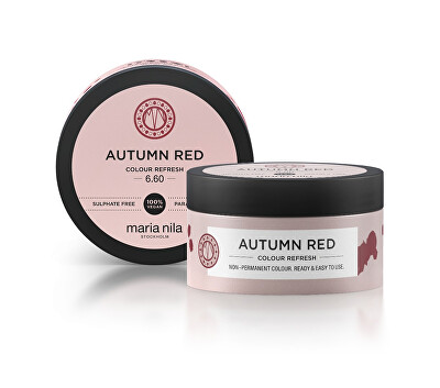 Maria Nila - Jemná vyživující maska bez permanentních barevných pigmentů Autumn Red (Colour Refresh Mask)