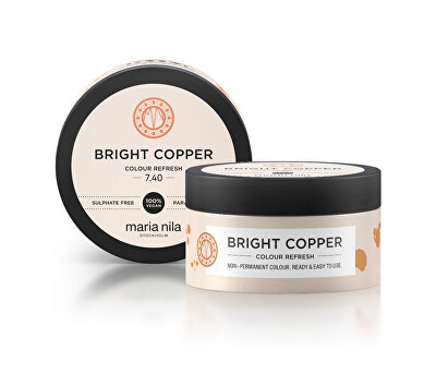 Maria Nila - Jemná vyživující maska bez permanentních barevných pigmentů 7.40 Bright Copper (Colour Refresh Mask)