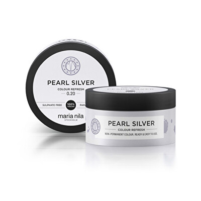 Maria Nila - Jemná vyživující maska bez permanentních barevných pigmentů 0.20 Pearl Silver (Colour Refresh Mask)