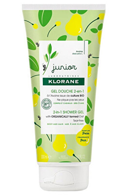 Klorane - Dětský sprchový gel na tělo a vlasy Hruška (2 in 1 Shower Gel)