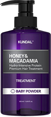 KUNDAL - Hydrointenzivní proteinová kúra na vlasy Honey & Macadamia Baby Powder (Treatment)