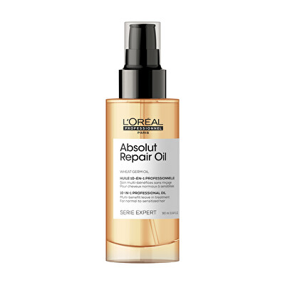 L'Oréal Professionnel - Multifunkční olejová bezoplachová péče s proteinem a zlatou quinoou pro suché a poškozené vlasy Serie Expert Absolut Repair