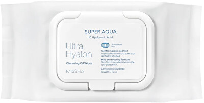 Missha - Odličovací pleťové ubrousky Super Aqua Ultra Hyalon (Cleansing Oil Wipes)