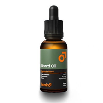 beviro - Pečující olej na vousy s vůní cedru, bergamotu a borovice (Beard Oil)