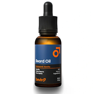 beviro - Pečující olej na vousy s vůní vanilky, palo santo a tonkových bobů (Beard Oil)