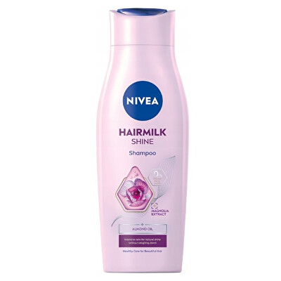 Nivea - Pečující šampon s mléčnými a hedvábnými proteiny na unavené vlasy bez lesku Hairmilk Shine (Care Shampoo)