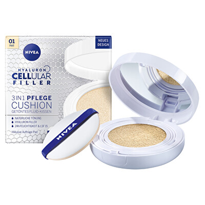 Nivea - Pečující tónovací krém v houbičce 3 v 1 Hyaluron Cellular Filler 15 g