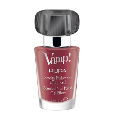 PUPA Milano - Lak na nehty s vůní Vamp! Black Fragnance (Scented Nail Polish Gel Effect) 9 ml