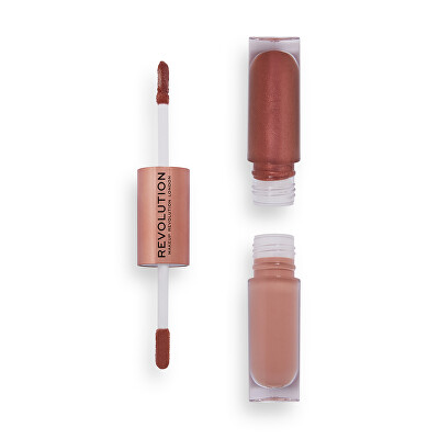 Revolution - Oboustranné tekuté oční stíny (Double Up Liquid Shadow) 4,4 ml
