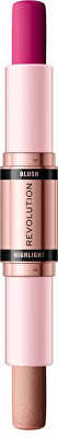 Revolution - Tvářenka a rozjasňovač 2v1 (Blush & Highlight Stick) 8,6 g