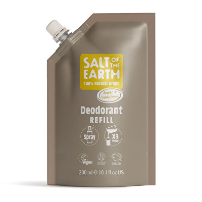 Salt Of The Earth - Deodorant ve spreji Ambra & Santal Deodorant Refill - náplň