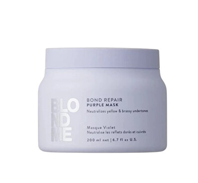 Schwarzkopf Professional - Neutralizáló hajmaszk BlondMe Bond Repair Purple Mask