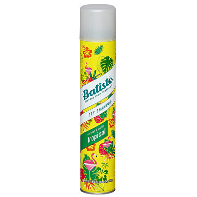 Batiste - Suchý šampon na vlasy s vůní tropického ovoce (Dry Shampoo Tropical With A Coconut & Exotic Fragrance)