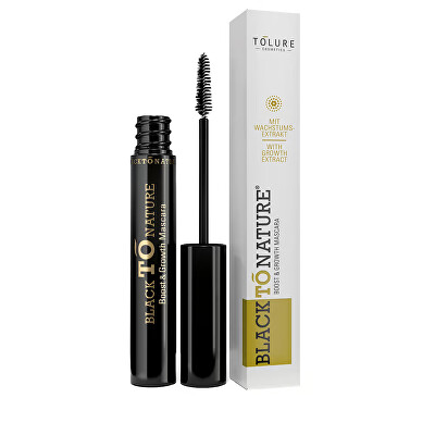 Tolure Cosmetics - Řasenka pro růst řas Black To Nature (Boost & Growth Mascara) 8,5 ml
