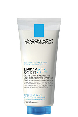 La Roche Posay - Ultra jemný čisticí krémový gel proti podráždění a svědění suché pokožky Lipikar Syndet AP+ (Lipid replenishing Cream Wash)