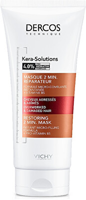 Vichy - Maska pro obnovu poškozených vlasů Derkos Kera-Solutions (Restoring 2 Min Mask)