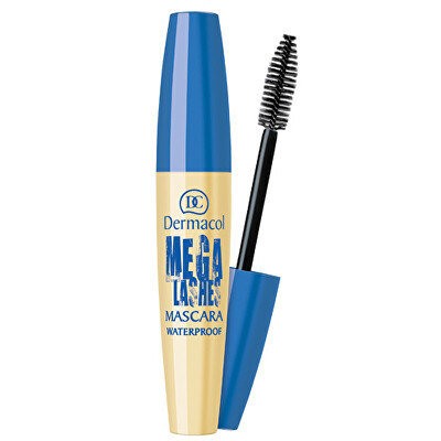 Dermacol - Voděodolná řasenka pro super objem s panoramatickým efektem Mega Lashes 12,5 ml