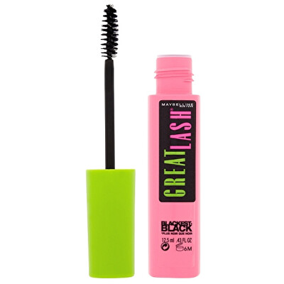 Maybelline - Vyživující a zhušťující řasenka Great Lash Blackest Black 12,5 ml