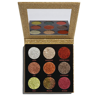 Revolution - Zářící paletky třpytek (Pressed Glitter Palette) 9 x 1,5 g