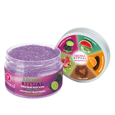 Dermacol - Antistresový tělový peeling hrozny s limetkou Aroma Ritual 200 g