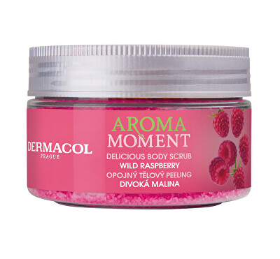 Dermacol - Opojný tělový peeling Aroma Moment Divoká malina (Delicious Body Scrub) 200 g