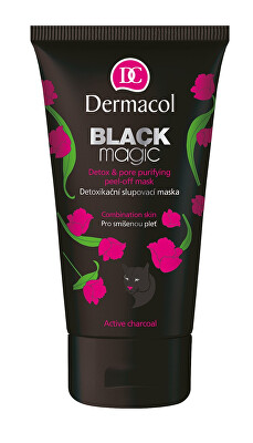 Dermacol - Černá detoxikační slupovací maska Black Magic (Detox & Pore Purifying Peel-Off Mask) 150 ml