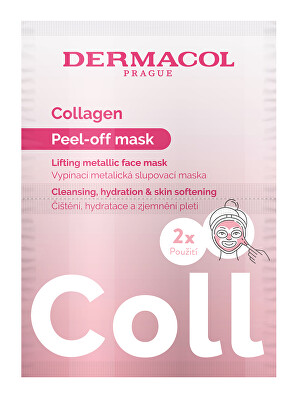 Dermacol - Kolagenová slupovací maska Collagen (Collagen Lifting Peel-off Mask) 2 x 7,5 ml