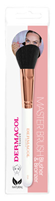 Dermacol - Kosmetický štětec na tvářenku a bronzer s pouzdrem Rose Gold D54