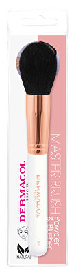 Dermacol - Kosmetický štětec na pudr a tvářenku s pouzdrem Rose Gold D56
