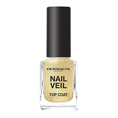 Dermacol - Lak na nehty Sparkling Beach Nail Veil (Top Coat) 11 ml