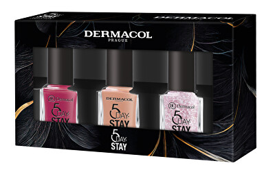 Dermacol - Sada laků na nehty 5 Days Stay 3 x 11 ml