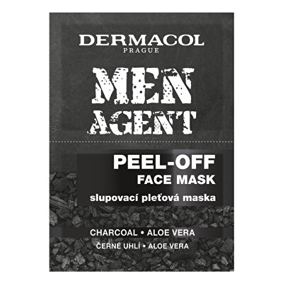 Dermacol - Slupovací pleťová maska Men Agent (Peel-Off Face Mask) 2 x 7,5 ml